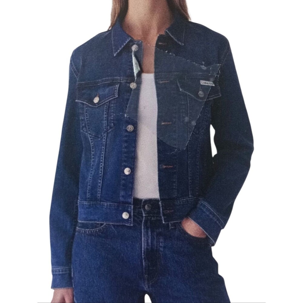 New Calvin Klein Classic Trucker Denim Jean Jacket Size XXL NWT